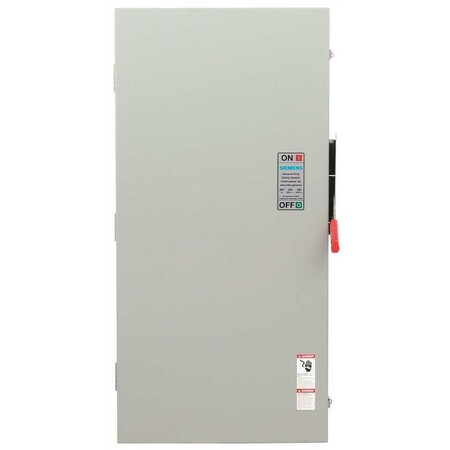 Siemens General Duty 600 Amp 240-Volt Double Pole Indoor Fusible Safety Switch GF226NA
